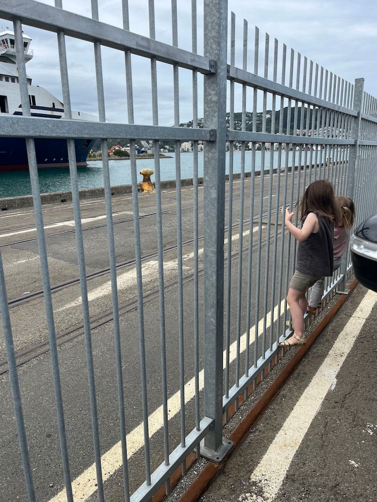 Waiting for the ferry to start boarding