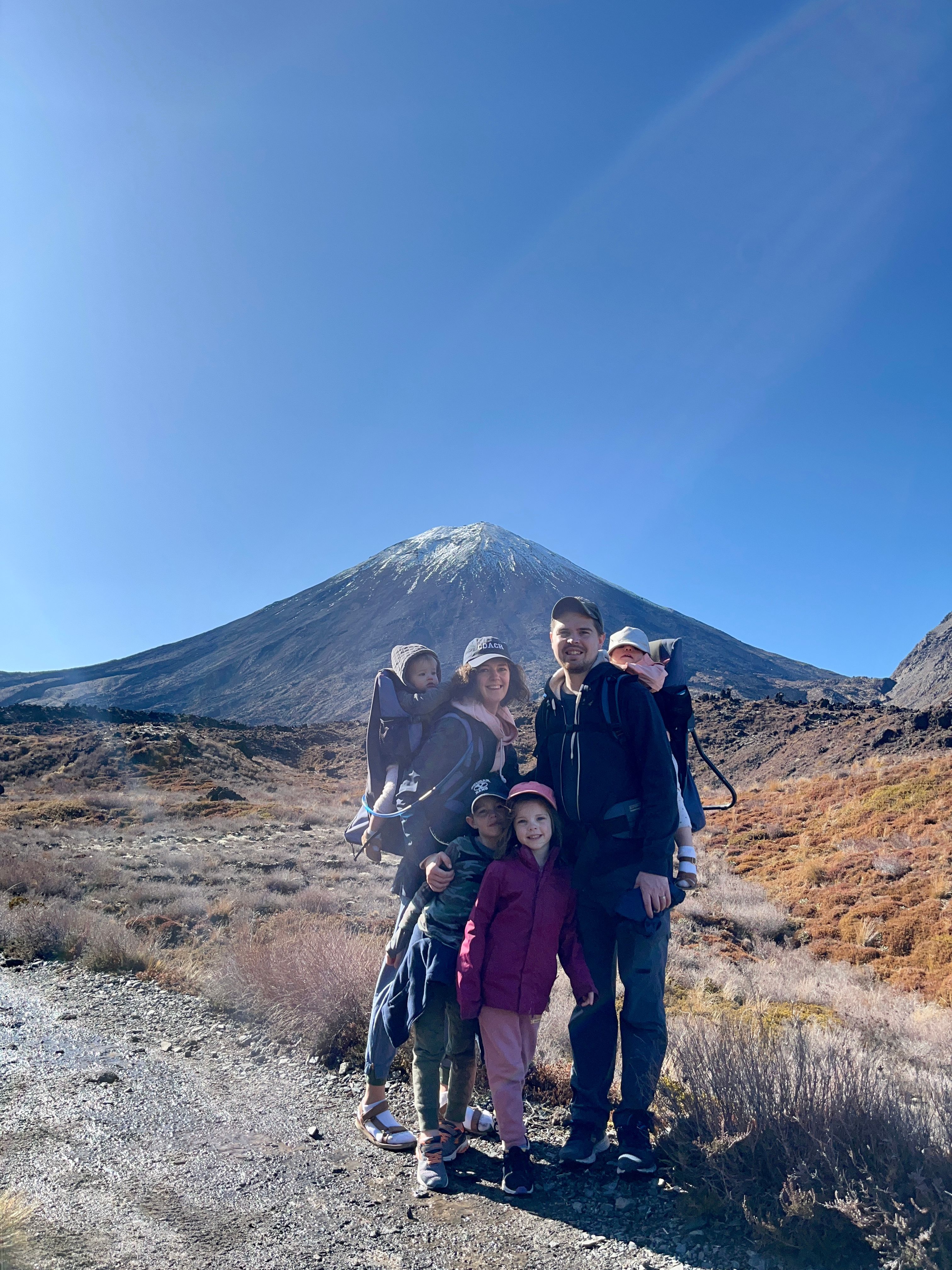 Family in Milford Sound