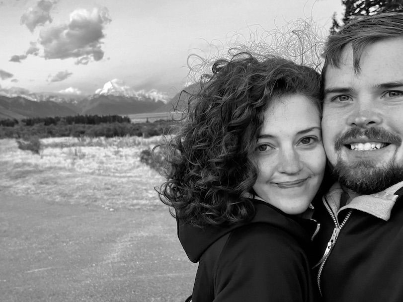 Leslie and Aaron in front of Mount Cook